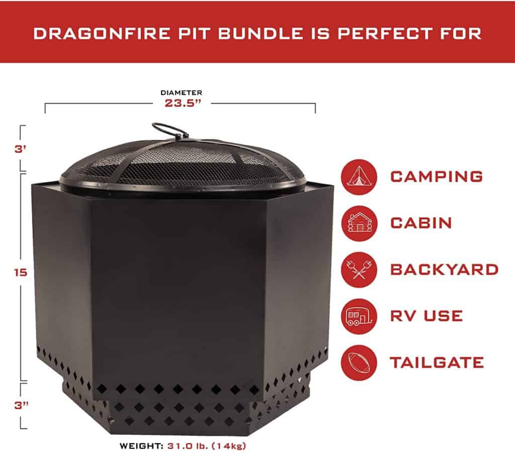 Dragonfire Smokeless Fire Pit