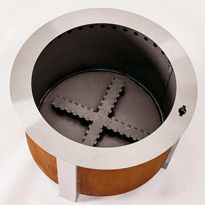Zentro Smokeless Fire Pit Review Is, Zentro Steel Fire Pit Insert With Outpost Grill