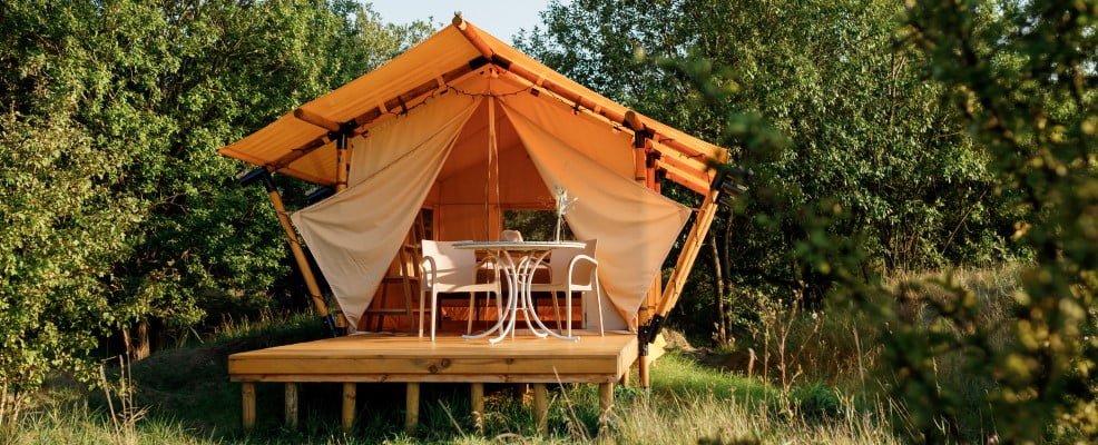 glamping tent decorating idea