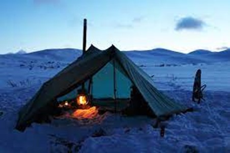 Hot tenting setup